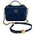Bolsa Dior Caro Box Couro de Bezerro Azul Marinho