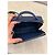 Bolsa Dior Caro Box Couro de Bezerro Azul Marinho - vista 8