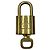Gemelli Louis Vuitton con logo lucchetto e chiave in metallo D'oro
