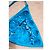 Autre Marque Bikini a Triangolo Katia Blu con Rose e Paillettes - vista 4