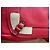 Borsa a mano Abaco Paris in pelle rossa Rosso - vista 8