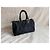 Dior Borsa Bowling in Tela Monogrammata Nera Nero Blu navy Gold hardware - vista 13