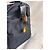 Dior Borsa Bowling in Tela Monogrammata Nera Nero Blu navy Gold hardware - vista 8