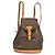Louis Vuitton Vintage Montsouris Monogram Canvas MM Braun
