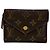 Cartera tríptico Monogram Louis Vuitton Castaño