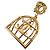 Timeless Orecchini Chanel Vintage Gold Birdcage Clip D'oro