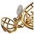 Timeless Orecchini Chanel Vintage Gold Birdcage Clip D'oro - vista 4