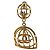 Timeless Orecchini Chanel Vintage Gold Birdcage Clip D'oro - vista 5