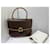 Céline Borsa Celine Macadam Logo Monogram Marrone Gold hardware  - vista 16