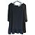SéZane Kurzes schwarzes Kleid mit Rüschen