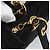 Borsa Christian Dior Lady Dior Canage in tela nera e oro Autentica ep14827 - vista 10