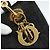 Borsa Christian Dior Lady Dior Canage in tela nera e oro Autentica ep14827 - vista 17
