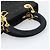 Borsa Christian Dior Lady Dior Canage in tela nera e oro Autentica ep14827 - vista 7