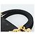 Borsa Christian Dior Lady Dior Canage in tela nera e oro Autentica ep14827 - vista 8