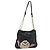 CHANEL Wild Stitch Chain Shoulder Bag Lamb Skin Black Gold CC Auth 185441M Nero D'oro
