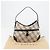 Borsa a Spalla BURBERRY Nova Check in Tela e Pelle Beige Argento Auth ka4754V - vista 12
