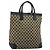Borsa Tote GUCCI GG Canvas Nera 002 1121 Auth bs35575 Nero