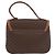 Céline Borsa CELINE Macadam Canvas PVC Pelle Marrone Oro Auth 185642 D'oro - vista 2