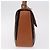 Céline Borsa CELINE Macadam Canvas PVC Pelle Marrone Oro Auth 185642 D'oro - vista 4