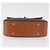 Céline Borsa CELINE Macadam Canvas PVC Pelle Marrone Oro Auth 185642 D'oro - vista 5