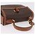 Céline Borsa CELINE Macadam Canvas PVC Pelle Marrone Oro Auth 185642 D'oro - vista 6
