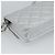 CHANEL Borsa a Spalla Matelasse con Catena in Pelle di Agnello Silver CC Auth 184788SAM Argento - vista 17