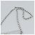 CHANEL Borsa a Spalla Matelasse con Catena in Pelle di Agnello Silver CC Auth 184788SAM Argento - vista 8