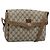 Borsa GUCCI GG Supreme Web Sherry Line PVC Beige Oro 904 02 084 Auth ep14773 D'oro