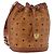 Borsa a tracolla MCM Vicetos Logogram Purse PVC Pelle Marrone Oro Auth ar13940 D'oro