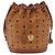 Borsa a tracolla MCM Vicetos Logogram Purse PVC Pelle Marrone Oro Auth ar13940 D'oro - vista 13