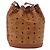 Borsa a tracolla MCM Vicetos Logogram Purse PVC Pelle Marrone Oro Auth ar13940 D'oro - vista 2
