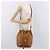 Borsa a tracolla MCM Vicetos Logogram Purse PVC Pelle Marrone Oro Auth ar13940 D'oro - vista 22
