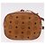 Borsa a tracolla MCM Vicetos Logogram Purse PVC Pelle Marrone Oro Auth ar13940 D'oro - vista 5