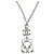 Collana CHANEL COCO Mark Cat in metallo Argento CC Autentica 184248M