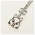 Collana CHANEL COCO Mark Cat in metallo Argento CC Autentica 184248M - vista 7