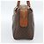 Céline Borsa CELINE Macadam Canvas PVC Pelle Marrone Oro Autentica 185260A D'oro - vista 4