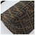 FENDI Zucca Canvas Mamma Baguette Shoulder Bag Black Brown Auth 185374V Marrone Nero - vista 16