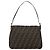 FENDI Zucca Canvas Mamma Baguette Shoulder Bag Black Brown Auth 185374V Marrone Nero - vista 2