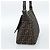 FENDI Zucca Canvas Mamma Baguette Shoulder Bag Black Brown Auth 185374V Marrone Nero - vista 4