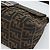 FENDI Zucca Canvas Mamma Baguette Shoulder Bag Black Brown Auth 185374V Marrone Nero - vista 9