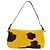 Borsa a tracolla FENDI Mamma Baguette in pelle Harako Giallo Argento Auth 184727SAV - vista 2