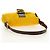 Borsa a tracolla FENDI Mamma Baguette in pelle Harako Giallo Argento Auth 184727SAV - vista 7