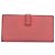 Hermès Portafoglio HERMES Bearn Soufflet in pelle rosa Auth BA13430 - vista 2