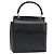 Bolsa de mão GUCCI Bamboo em couro preto e dourado 001 1118 1886 Auth 185153