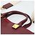 Borsa Tote VALENTINO in pelle 2way Bordeaux Oro Auth BA13367A D'oro Bordò - vista 8