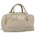 Borsa LOEWE Anagram in pelle beige argento Auth bs35492