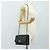 CHANEL Mademoiselle Chain Shoulder Bag Lamb Skin Black Gold CC Auth 185097SAM Nero D'oro - vista 28