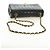 CHANEL Mademoiselle Chain Shoulder Bag Lamb Skin Black Gold CC Auth 185097SAM Nero D'oro - vista 7