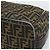 FENDI Zucca Canvas Vanity Hand Bag Black Brown Auth 184898 Marrone Nero - vista 15