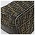 FENDI Zucca Canvas Vanity Hand Bag Black Brown Auth 184898 Marrone Nero - vista 16